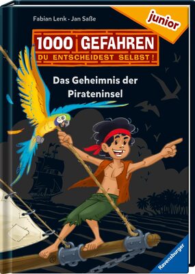 Alle Details zum Kinderbuch 1000 Gefahren junior - Das Geheimnis der Pirateninsel (Erstlesebuch mit "Entscheide selbst"-Prinzip für Kinder ab 7 Jahren) und ähnlichen Büchern