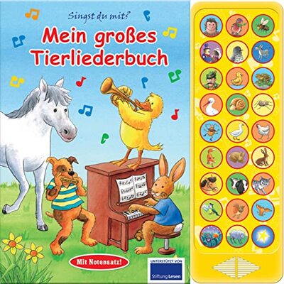 Alle Details zum Kinderbuch 27-Button-Soundbuch - Mein großes Tierliederbuch - 27 bekannte Kinderlieder zum Mitsingen und ähnlichen Büchern