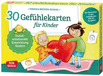 Alle Details zum Kinderbuch 30 Gefühlekarten für Kinder: Sozial-emotionale Entwicklung fördern. Emotionen beschreiben und ausdrücken. Lösungen finden, Empathie lernen. Mit ... und innere Balance. 30 Ideen auf Bildkarten) und ähnlichen Büchern