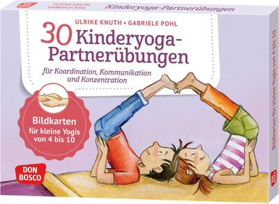 Alle Details zum Kinderbuch 30 Kinderyoga-Partnerübungen für Koordination, Kommunikation und Konzentration: Bildkarten für kleine Yogis von 4 bis 10. Mit Yoga-Übungen zu zweit ... und innere Balance. 30 Ideen auf Bildkarten) und ähnlichen Büchern