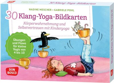 Alle Details zum Kinderbuch 30 Klang-Yoga-Bildkarten: Körperwahrnehmung und Selbstvertrauen mit Kinderyoga. Übungen und Flows für kleine Yogis von 4 bis 10. Spielerisch Stress ... und innere Balance. 30 Ideen auf Bildkarten) und ähnlichen Büchern