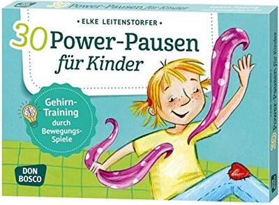 Alle Details zum Kinderbuch 30 Power-Pausen für Kinder: Gehirntraining durch Bewegungsspiele. Ideen für Bewegungspausen auf praktischen Bildkarten. Effektive Übungen aus ... und innere Balance. 30 Ideen auf Bildkarten) und ähnlichen Büchern