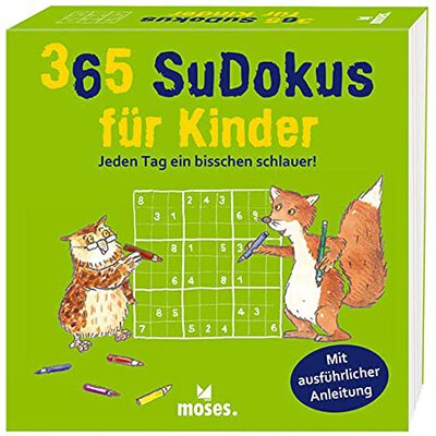 Alle Details zum Kinderbuch 365 Sudokus für Kinder: Jeden Tag ein bisschen schlauer! und ähnlichen Büchern