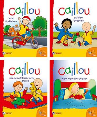 Alle Details zum Kinderbuch 4 Bücher - Caillou - Miniausgabe Nr. 13 - 16 und ähnlichen Büchern