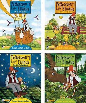 Alle Details zum Kinderbuch 4 Bücher - Pettersson und Findus - Miniausgabe Nr 1 - 4 und ähnlichen Büchern
