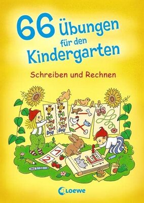 Alle Details zum Kinderbuch 66 Übungen für den Kindergarten: Schreiben und Rechnen - Rätsel zur Frühförderung für Kinder ab 4 Jahre und ähnlichen Büchern