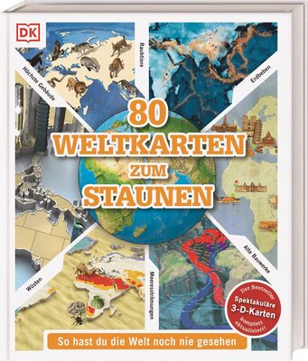 Alle Details zum Kinderbuch 80 Weltkarten zum Staunen: So hast du die Welt noch nie gesehen! Sammlung von 80 thematischen Weltkarten in 3-D. Für Kinder ab 10 Jahren (Wo in aller Welt?) und ähnlichen Büchern