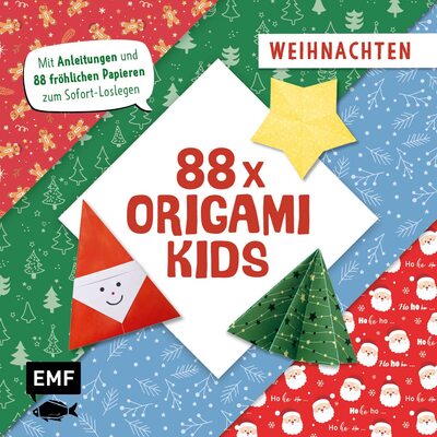 Alle Details zum Kinderbuch 88 x Origami Kids – Weihnachten: Mit Anleitungen und 88 fröhlichen Papieren zum Sofort-Loslegen und ähnlichen Büchern
