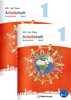 Alle Details zum Kinderbuch ABC der Tiere 1 Neubearbeitung – Arbeitsheft Druckschrift, Teil A und B (ABC der Tiere - Neubearbeitung 2023) und ähnlichen Büchern