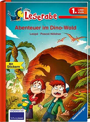 Alle Details zum Kinderbuch Abenteuer im Dino-Wald - Leserabe 1. Klasse - Erstlesebuch für Kinder ab 6 Jahren: Mit Stickern (Leserabe - 1. Lesestufe) und ähnlichen Büchern