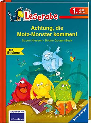 Alle Details zum Kinderbuch Achtung, die Motz-Monster kommen! - Leserabe 1. Klasse - Erstlesebuch für Kinder ab 6 Jahren (Leserabe - 1. Lesestufe) und ähnlichen Büchern