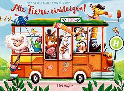 Alle Tiere einsteigen!: Pappbilderbuch mit extra vielen Seiten und Gucklöchern für Kinder ab 2 Jahren bei Amazon bestellen