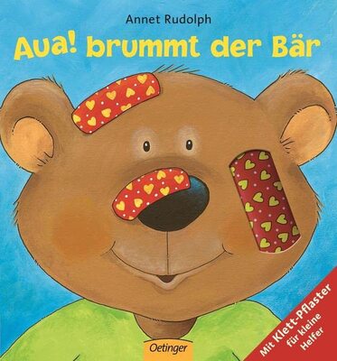 Alle Details zum Kinderbuch Aua! brummt der Bär: Mit Klett-Pflaster für kleine Helfer und ähnlichen Büchern