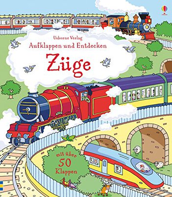 Alle Details zum Kinderbuch Aufklappen und Entdecken: Züge (Aufklappen-und-Entdecken-Reihe) und ähnlichen Büchern