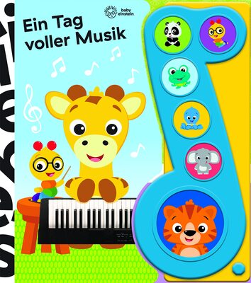 Alle Details zum Kinderbuch Baby Einstein - Ein Tag voller Musik - Liederbuch mit Sound - Pappbilderbuch mit 6 Melodien: Tönendes Buch und ähnlichen Büchern