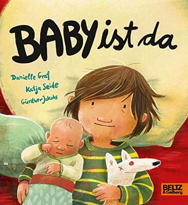 Alle Details zum Kinderbuch Baby ist da: Ein Pappbilderbuch für Geschwisterkinder, die noch kein bisschen groß sind und ähnlichen Büchern