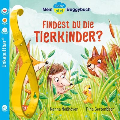 Alle Details zum Kinderbuch Baby Pixi (unkaputtbar) 143: Mein Baby-Pixi-Buggybuch: Findest du die Tierkinder?: Unzerstörbares Baby-Buch ab 12 Monaten mit Tieren und ersten Suchbildern – auch als Badebuch geeignet (143) und ähnlichen Büchern