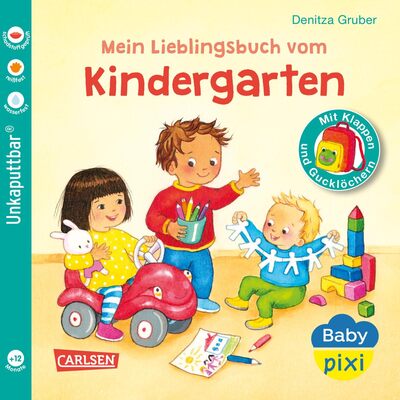 Alle Details zum Kinderbuch Baby Pixi (unkaputtbar) 149: Mein Lieblingsbuch vom Kindergarten: Babybuch mit Klappen und Gucklöchern ab 12 Monaten - ideal für die Eingewöhnung in die Kita (149) und ähnlichen Büchern