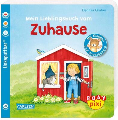 Alle Details zum Kinderbuch Baby Pixi (unkaputtbar) 84: Mein Lieblingsbuch vom Zuhause: Ein Baby-Buch mit Klappen und Gucklöchern ab 1 Jahr (84) und ähnlichen Büchern