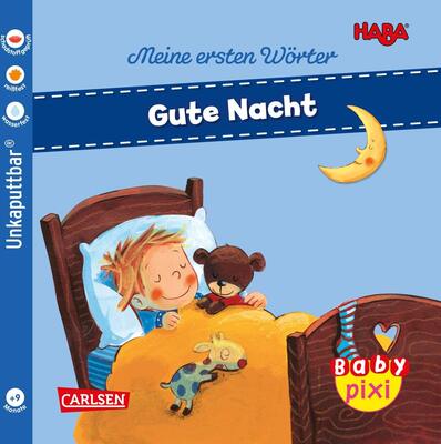 Alle Details zum Kinderbuch Baby Pixi (unkaputtbar) 88: HABA Erste Wörter: Gute Nacht (88) und ähnlichen Büchern