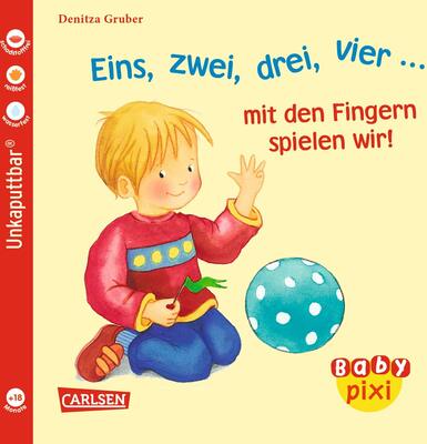 Alle Details zum Kinderbuch Baby Pixi (unkaputtbar) 37: Eins, zwei, drei, vier... mit den Fingern spielen wir!: Ein Baby-Buch zum Mitmachen ab 1 Jahr (37) und ähnlichen Büchern