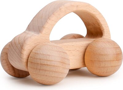Alle Details zum Kinderbuch Baby Tete Organic Wooden Car Waldorf Montessori Inspired Toys for Babies,Toddlers, Preschoolers Handmade Decor Gift Beech Wood und ähnlichen Büchern