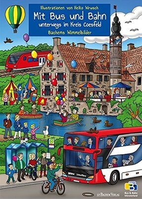 Alle Details zum Kinderbuch Mit Bus und Bahn unterwegs im Kreis Coesfeld: Bachems Wimmelbilder und ähnlichen Büchern