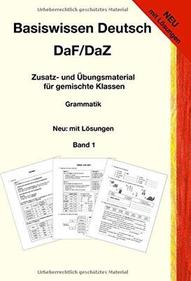 Alle Details zum Kinderbuch Basiswissen Deutsch DaF/DaZ: Grammatik - Neu: mit Lösungen und ähnlichen Büchern