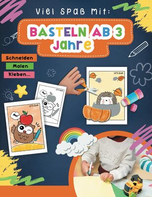 Alle Details zum Kinderbuch Basteln ab 3 Jahre: DAS XXL Bastelbuch ab 3 Jahre für kinder, mit dem Ausschneidebuch kann Ihr Kind malen,schneiden und kleben. Zum Schluss bekommt Ihr Kind ein Scherenführerschein! und ähnlichen Büchern