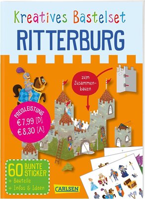 Alle Details zum Kinderbuch Bastelspaß für Kinder: Kreatives Bastelset: Ritterburg: Set mit Bauteilen, Stickern und Anleitungsbuch und ähnlichen Büchern