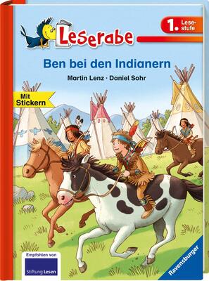 Alle Details zum Kinderbuch Ben bei den Indianern - Leserabe 1. Klasse - Erstlesebuch für Kinder ab 6 Jahren: Mit Stickern (Leserabe - 1. Lesestufe) und ähnlichen Büchern