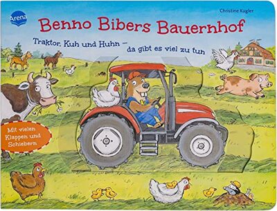 Alle Details zum Kinderbuch Benno Bibers Bauernhof. Traktor, Kuh und Huhn – da gibt es viel zu tun: Pappbilderbuch mit Klappen und Schiebern ab 2 Jahren und ähnlichen Büchern