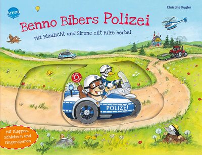 Alle Details zum Kinderbuch Benno Bibers Polizei. Mit Blaulicht und Sirene eilt Hilfe herbei: Pappbilderbuch mit Klappen, Schiebern und Fingerspuren ab 2 Jahren und ähnlichen Büchern