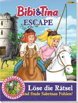 Alle Details zum Kinderbuch Bibi & Tina: ESCAPE - Löse die Rätsel und finde Sabrinas Fohlen! und ähnlichen Büchern