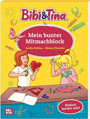 Alle Details zum Kinderbuch Bibi und Tina: Große Helden - Kleine Künstler: Mein bunter Mitmachblock: Einfach kreativ sein! | Beschäftigung ab 4 Jahren (Bibi & Tina) und ähnlichen Büchern