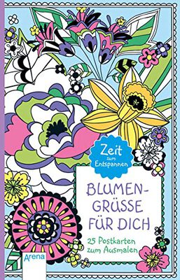 Alle Details zum Kinderbuch Blumengrüße für dich: 25 Postkarten zum Ausmalen. Zeit zum Entspannen und ähnlichen Büchern