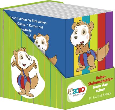 Alle Details zum Kinderbuch Bobo Siebenschläfer kann das schon: Allererstes Lernen: Farben, Zahlen, Jahreszeiten, Gegensätze, Draußen, Zuhause | Spiel-Box mit 6 Mini-Büchern für Kinder ab 2 Jahren für Zuhause und Unterwegs und ähnlichen Büchern