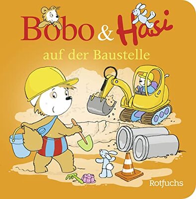 Alle Details zum Kinderbuch Bobo & Hasi auf der Baustelle (Bobo Siebenschläfer: Bobo & Hasi Pappbilderbücher ab 12 Monate, Band 4) und ähnlichen Büchern