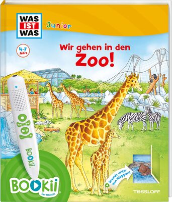 BOOKii® WAS IST WAS Junior Wir gehen in den Zoo! / Viele Geräusche, witzige Klappen und Spiele für Kinder ab 4 Jahren (BOOKii / Antippen, Spielen, Lernen) bei Amazon bestellen