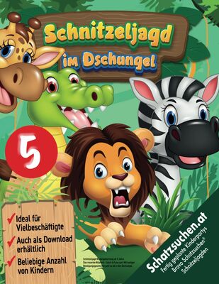 Alle Details zum Kinderbuch Schnitzeljagd Kindergeburtstag ab 5 Jahre: Das rosarote Nilpferd - Catch it if you can! Mit lustiger Bewegungsgeschichte geht es ab in den Dschungel. (Bravo Schatzsuche) und ähnlichen Büchern