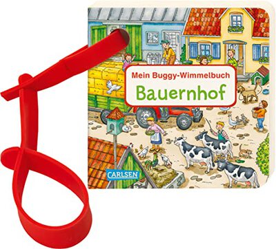Alle Details zum Kinderbuch Buggy-Bücher: Mein Buggy-Wimmelbuch: Bauernhof: Stabiles Wimmelbilderbuch mit Buggyband ab 1 Jahr und ähnlichen Büchern
