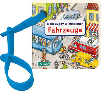 Alle Details zum Kinderbuch Buggy-Bücher: Mein Buggy-Wimmelbuch: Fahrzeuge: Stabiles Wimmelbilderbuch mit Buggyband ab 1 Jahr und ähnlichen Büchern
