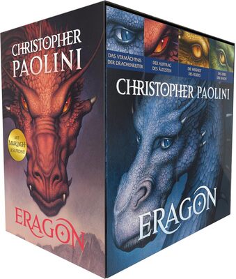 Alle Details zum Kinderbuch Christopher Paolini: Eragon. Vier Bände im Taschenbuch-Schuber: Das Vermächtnis der Drachenreiter, Der Auftrag der Ältesten, Die Weisheit des Feuers, ... Das einzigartige Weltbestseller-Fantasy-Epos und ähnlichen Büchern