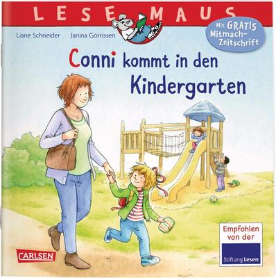 Alle Details zum Kinderbuch LESEMAUS 9: Conni kommt in den Kindergarten (9): Mit Gratis Mitmach-Zeitung und ähnlichen Büchern