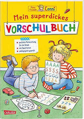 Alle Details zum Kinderbuch Conni Gelbe Reihe (Beschäftigungsbuch): Mein superdickes Vorschulbuch: Kinderbeschäftigung ab 5 und ähnlichen Büchern