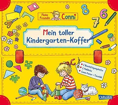 Conni Gelbe Reihe (Beschäftigungsbuch): Mein toller Kindergarten-Koffer (Buch-Set für den Kindergarten): Mit zwei Beschäftigungsheften, zwei ... - plus ein Türschild zum Selbstgestalten bei Amazon bestellen