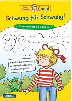 Conni Gelbe Reihe (Beschäftigungsbuch): Schwung für Schwung. Vorübungen zum Schreiben: Lustiger Übungsblock für Vorschulkinder ab 5 Jahren bei Amazon bestellen