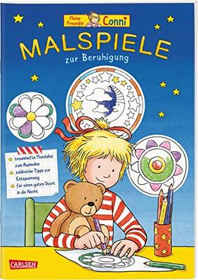 Alle Details zum Kinderbuch Conni Gelbe Reihe (Beschäftigungsbuch): Malspiele zur Beruhigung: Traumhafte Mandalas zum Ausmalen, zahlreiche Tipps zur Entspannung, für einen guten Start in die Nacht und ähnlichen Büchern