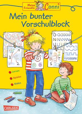 Alle Details zum Kinderbuch Conni Gelbe Reihe (Beschäftigungsbuch): Mein bunter Vorschulblock: Mit Zahlenspielen, Schreibübungen, Suchbildern und Logikrätseln für Kinder ab 4 Jahren und ähnlichen Büchern