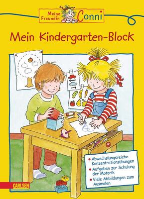 Alle Details zum Kinderbuch Conni Gelbe Reihe (Beschäftigungsbuch): Mein Kindergarten-Block: Kinderbeschäftigung ab 4 und ähnlichen Büchern